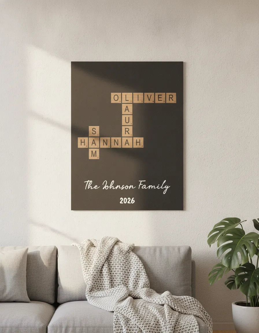 Our Family Name - Personalized Scrabble
