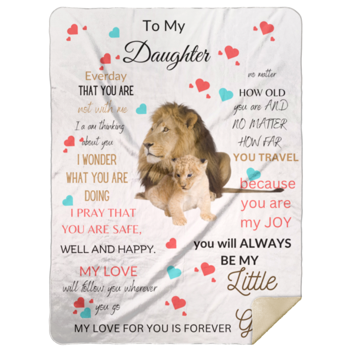 I am thinking about you -Premium Mink Sherpa Blanket 60x80