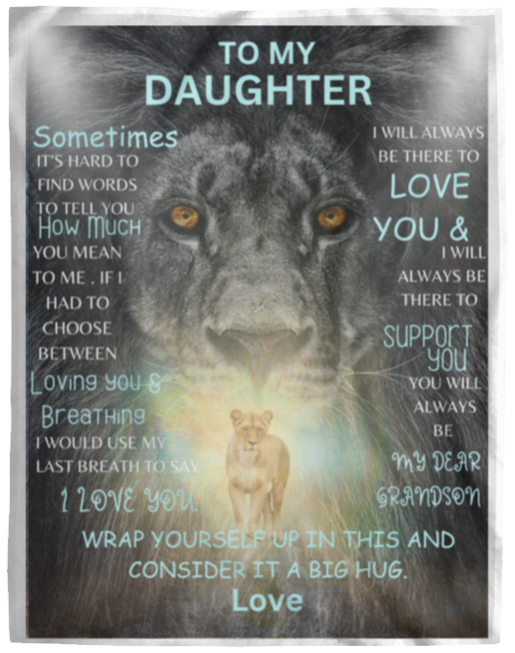 Grandson Cozy Plush Fleece Blanket - 60x80