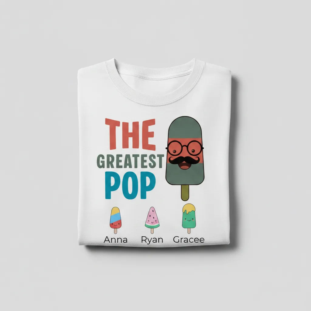 Personalized Grandpa Shirt | Custom Gift for Pop, Dad, Papa & Grandfather
