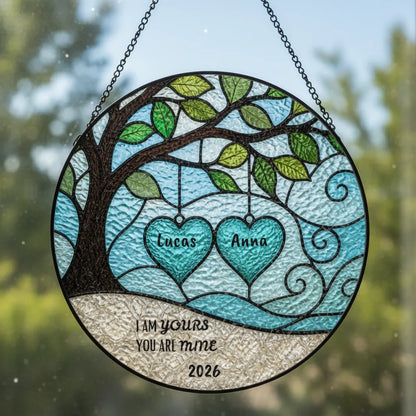 Wedding Anniversary Personalized Suncatcher