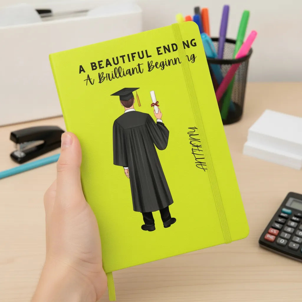 Graduation Gift For Her Him - Personalized Notebook Set