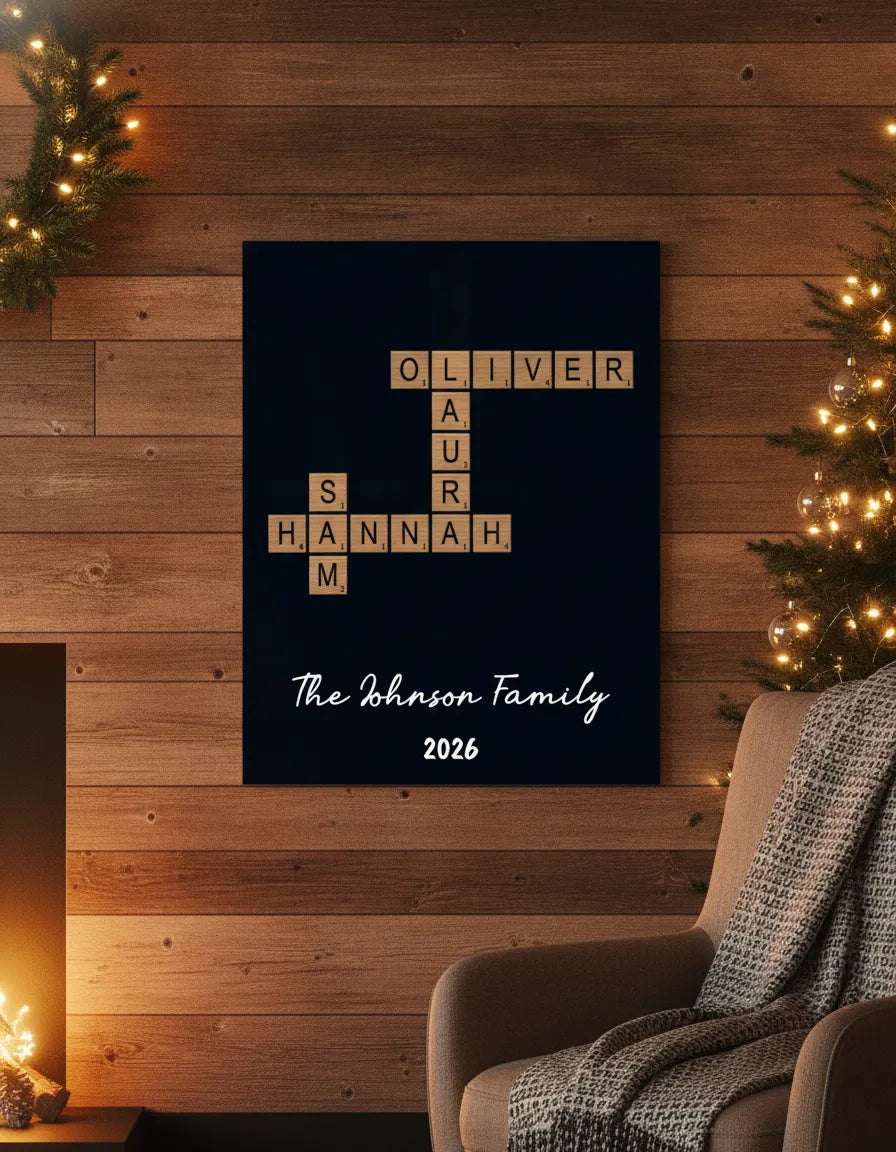 Our Family Name - Personalized Scrabble