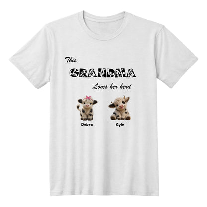 This Grandma Loves Her Herd – Personalized Grandma Shirt