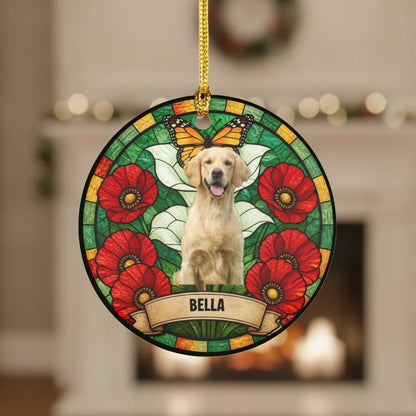 Stained Glass Custom Pet Portrait Stained Glass Style Gift For Pet Lover