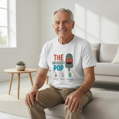 Personalized Grandpa Shirt | Custom Gift for Pop, Dad, Papa & Grandfather