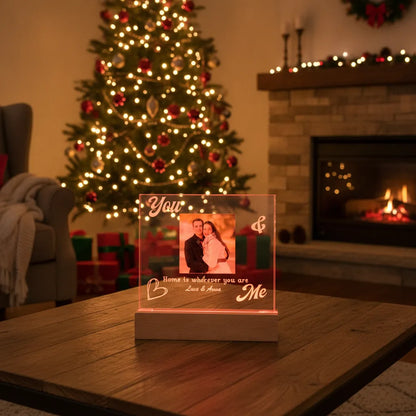You & Me Forever & Always Annviersary Gift For Her, Him - Personalized Night Light
