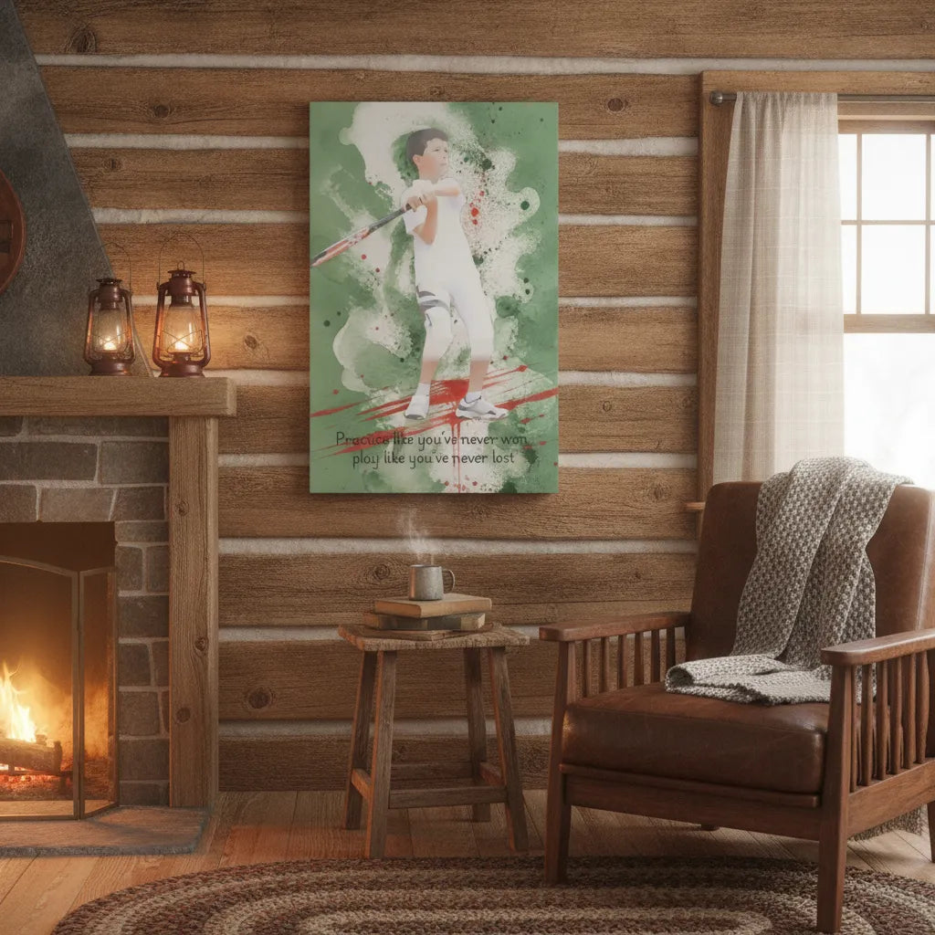 Personalized Watercolor Sports Poster
