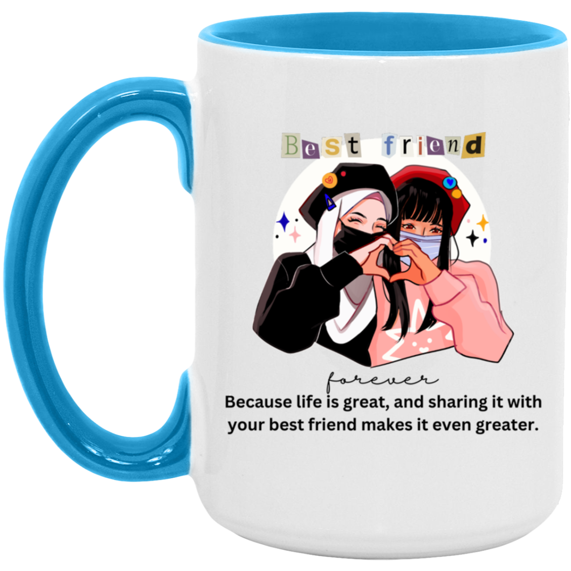 Best Friends 15oz. Accent Mug