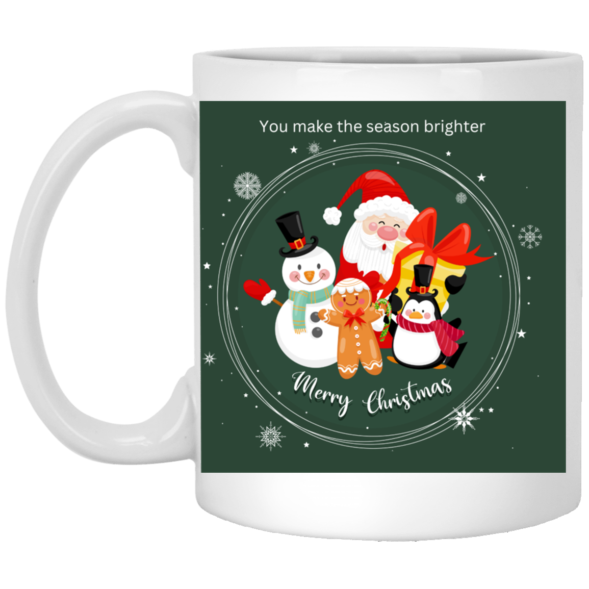 Making Season Brighter 11 oz. White Mug