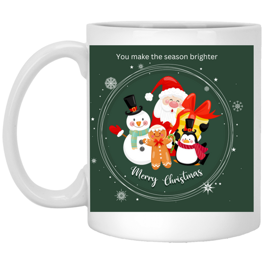 Making Season Brighter 11 oz. White Mug