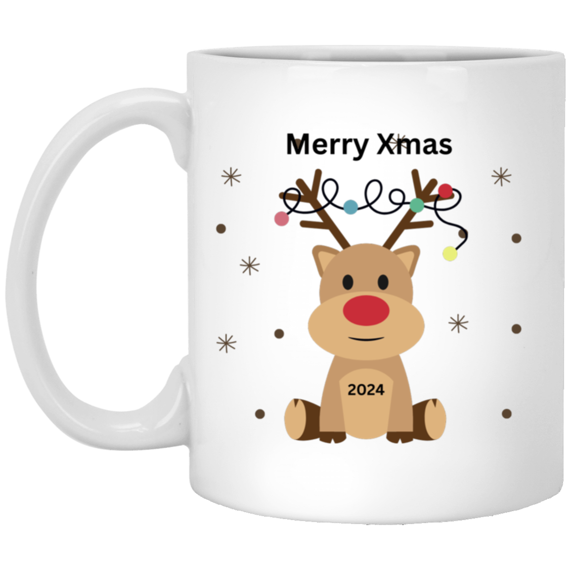 Merry Xmas 11 oz. White Mug