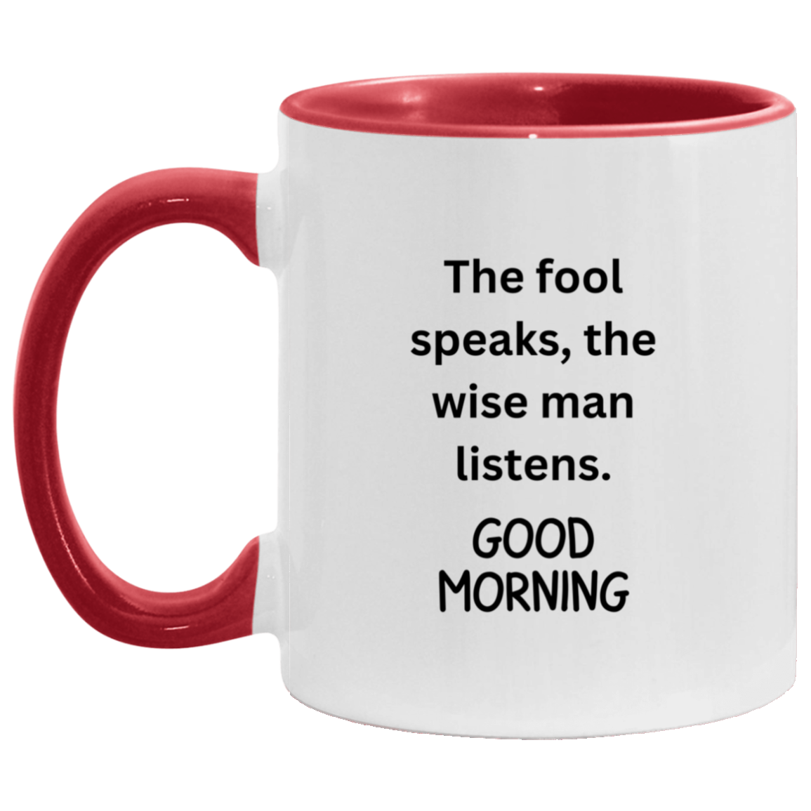 Good morning 11 oz. Accent Mug