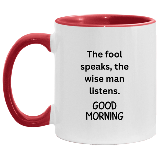 Good morning 11 oz. Accent Mug