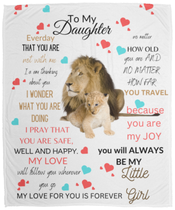 Daughter - Cozy Plush Fleece Blanket - 50x60