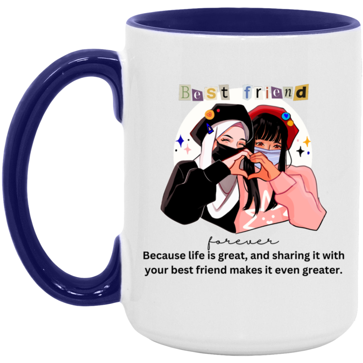 Best Friends 15oz. Accent Mug