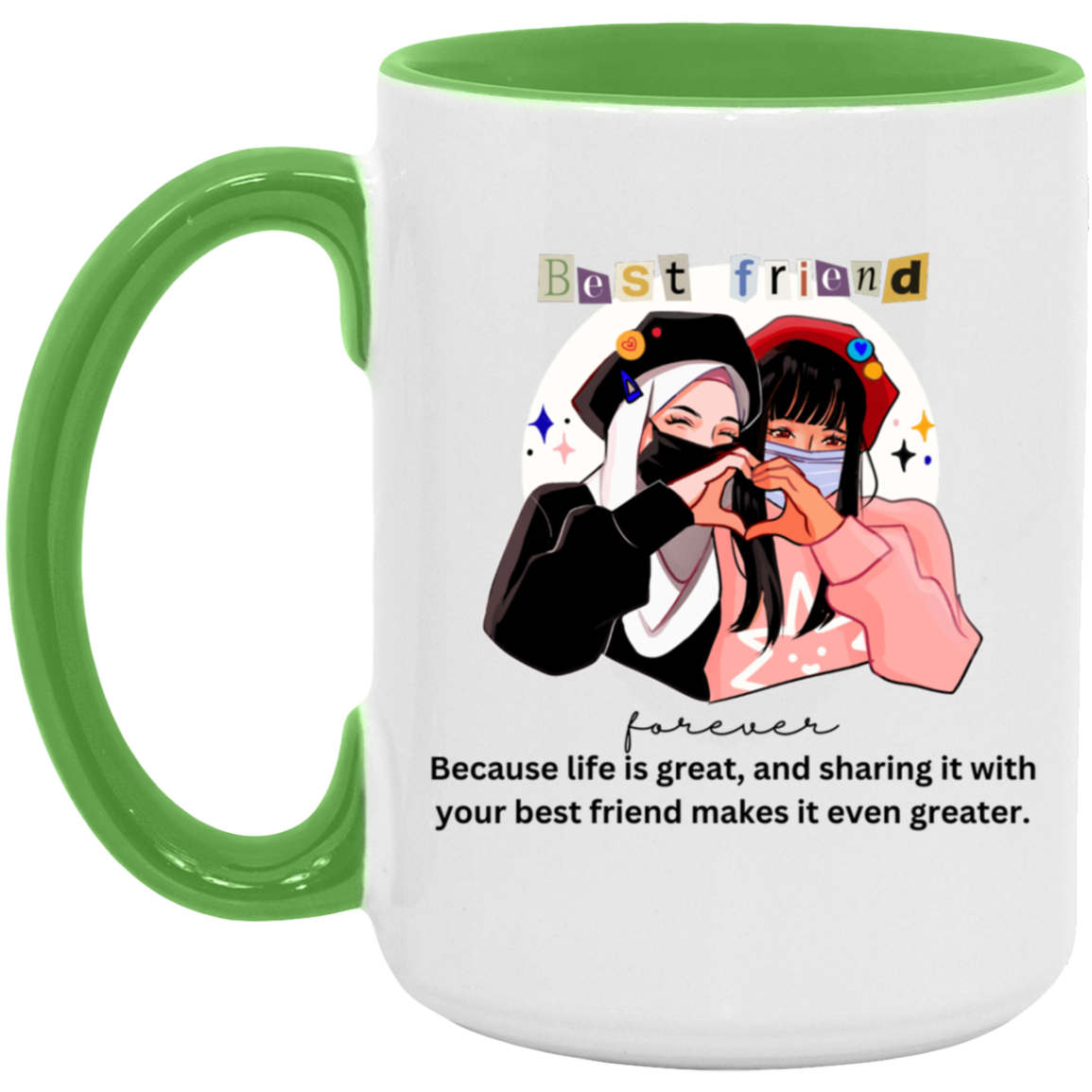 Best Friends 15oz. Accent Mug