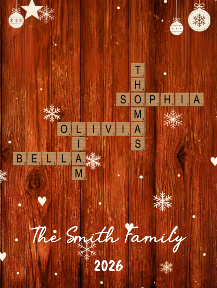 Our Family Name - Personalized Scrabble