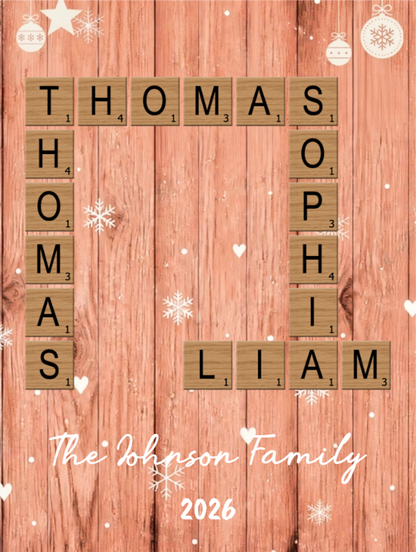 Our Family Name - Personalized Scrabble