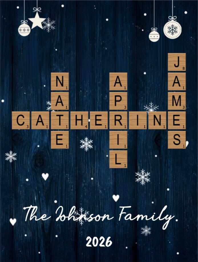 Our Family Name - Personalized Scrabble