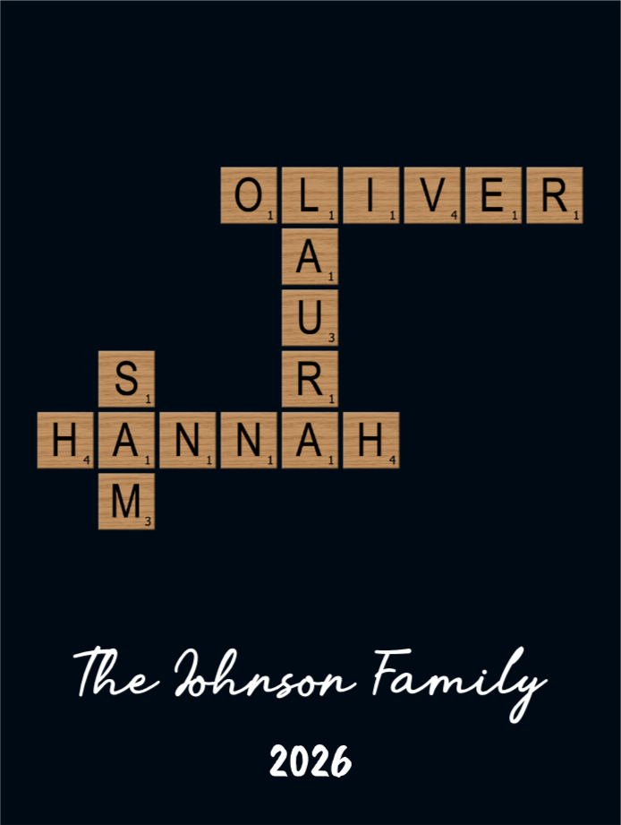 Our Family Name - Personalized Scrabble