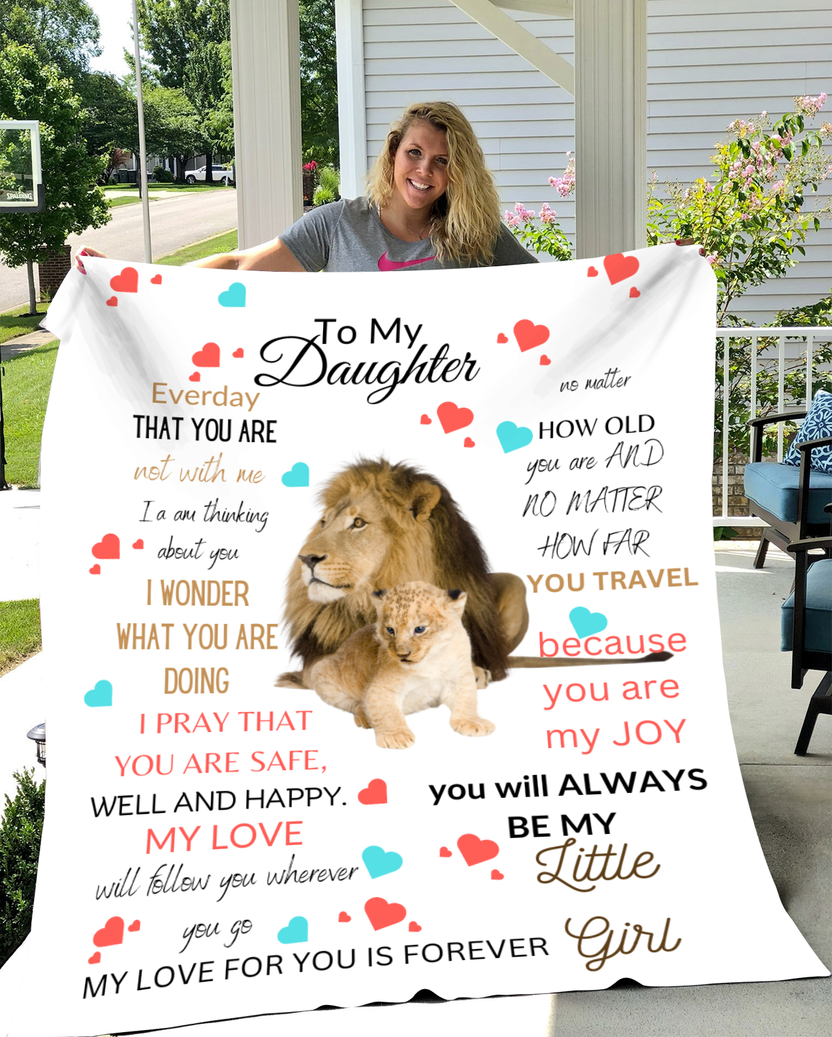 Daughter - Cozy Plush Fleece Blanket - 50x60