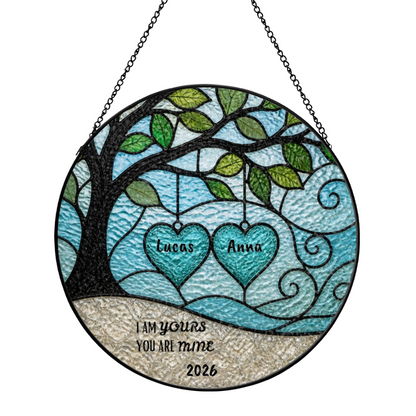 Wedding Anniversary Personalized Suncatcher