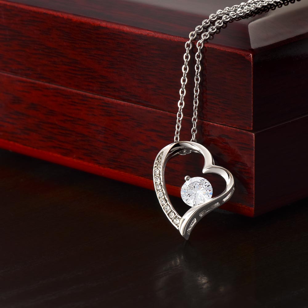 Wife - The Best - Forever Love Necklace with On Demand Message Card