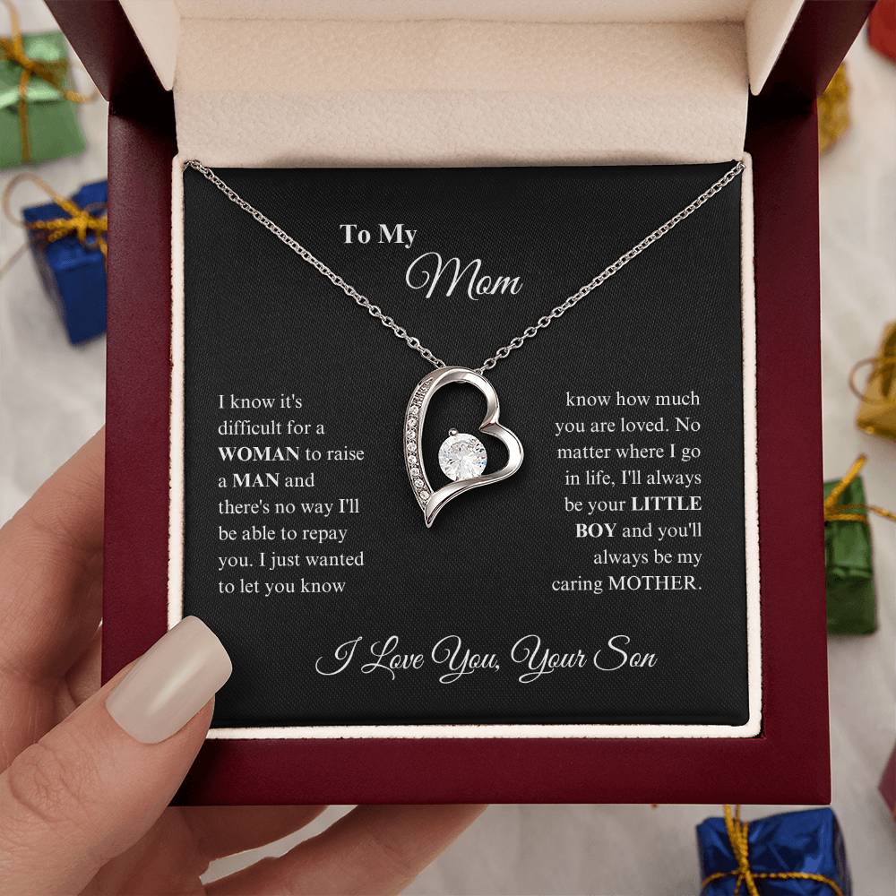 Mom -Precious Mom - Forever Love Necklace