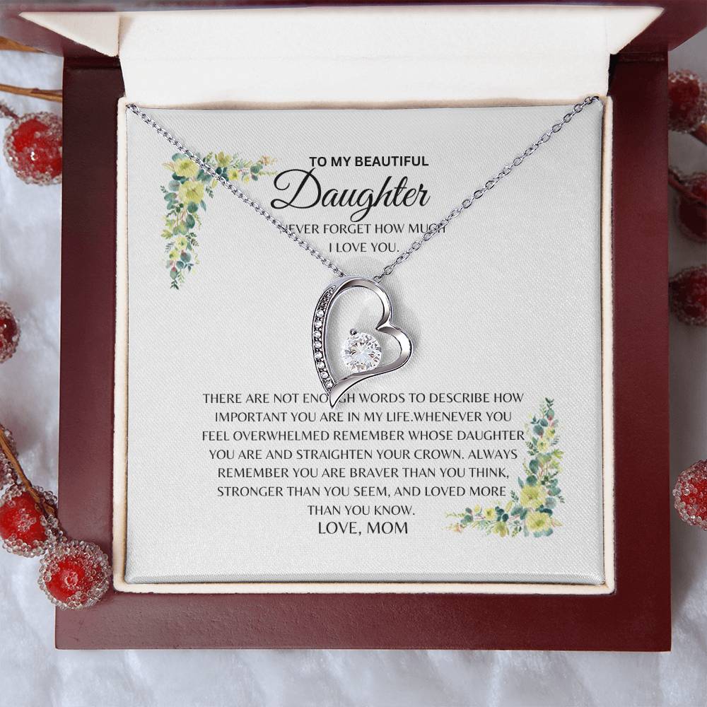 Daughter - Brave Crown - Forever Love Necklace