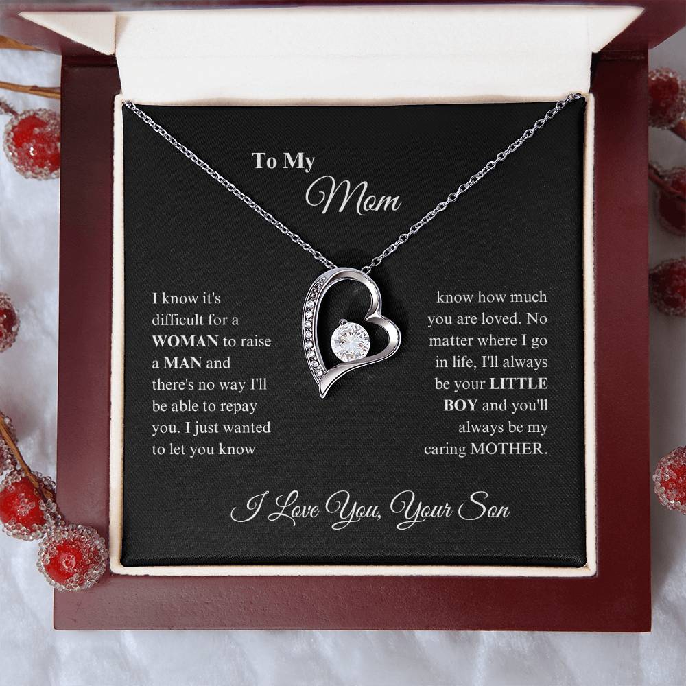 Mom -Precious Mom - Forever Love Necklace