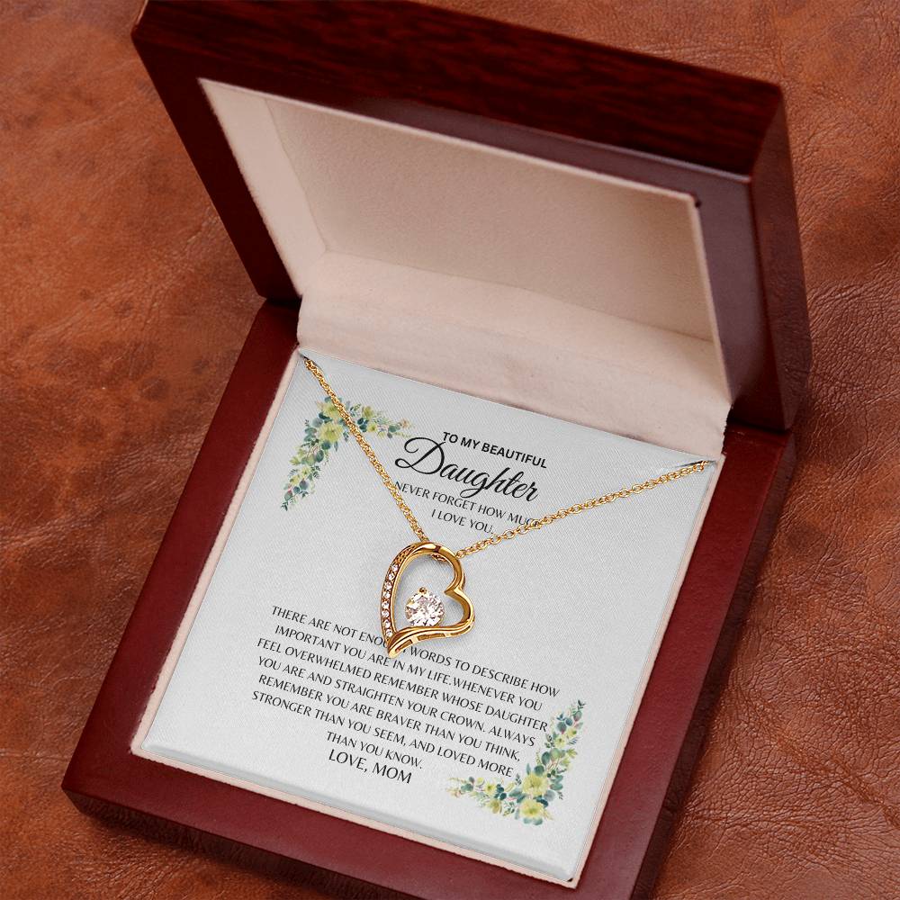 Daughter - Brave Crown - Forever Love Necklace