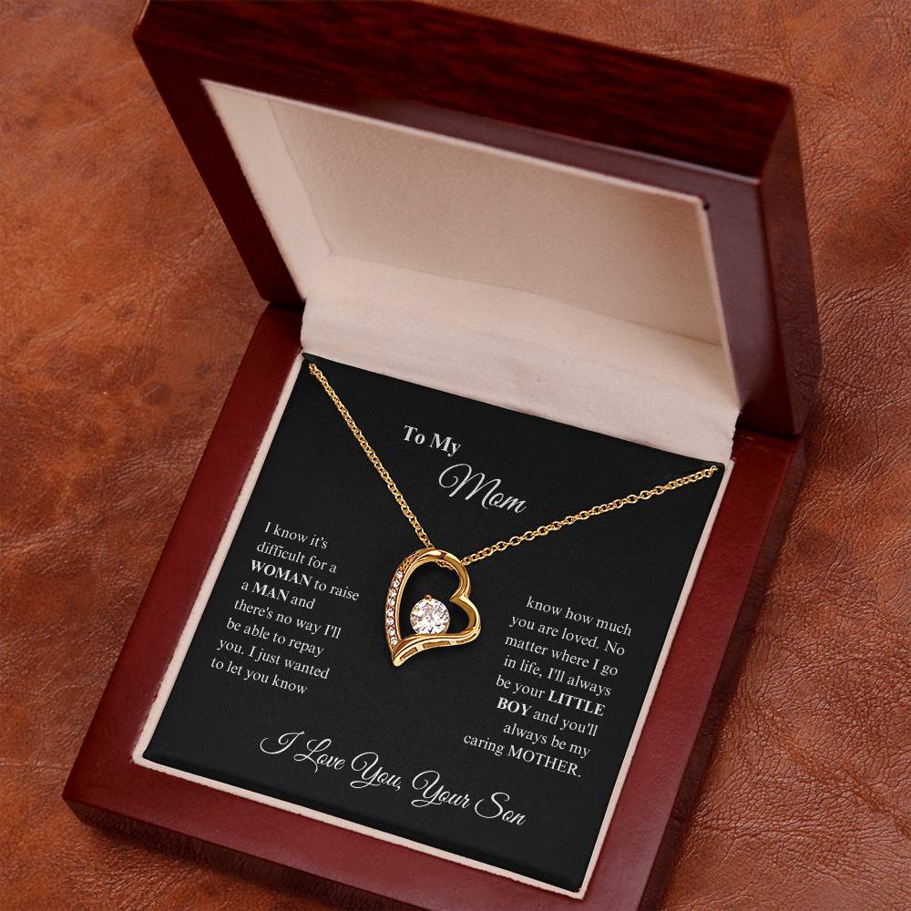 Mom -Precious Mom - Forever Love Necklace