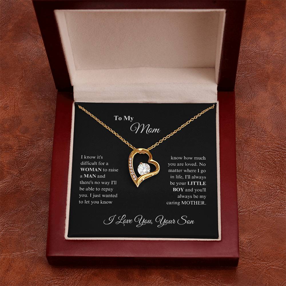 Mom -Precious Mom - Forever Love Necklace