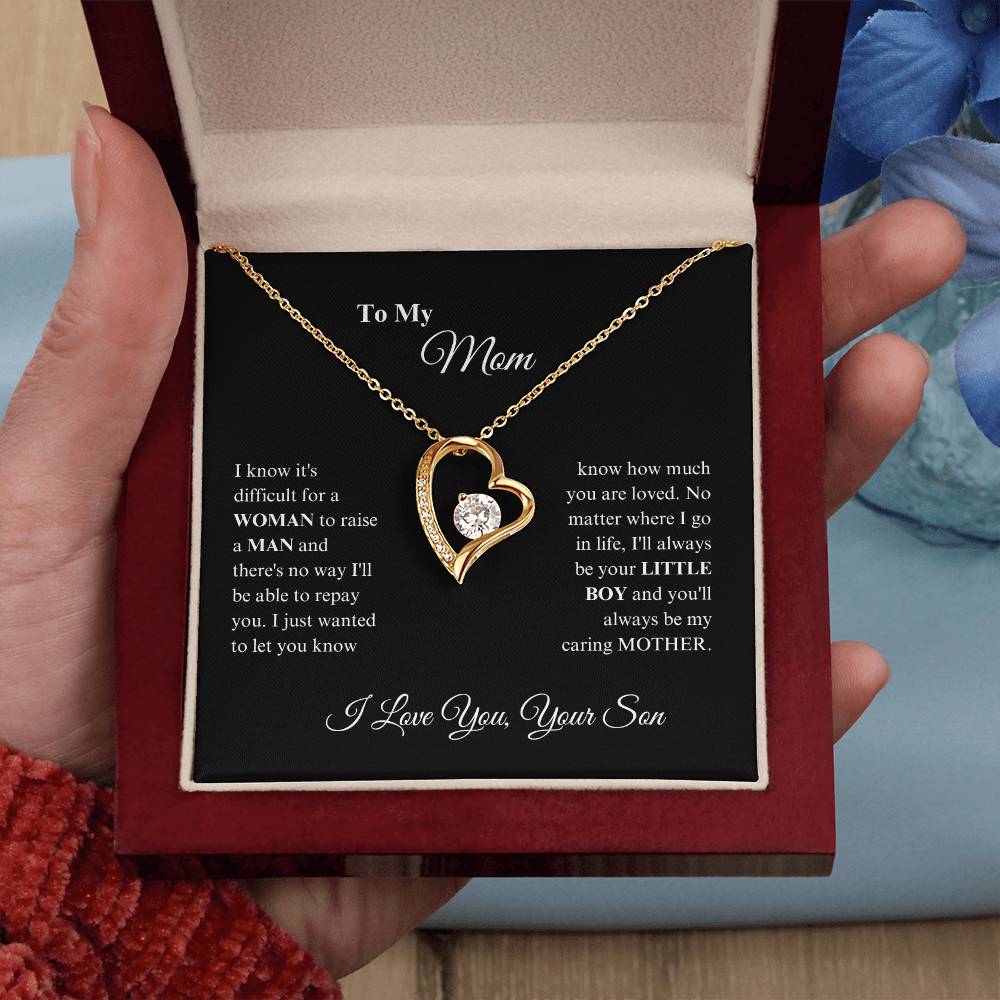 Mom -Precious Mom - Forever Love Necklace