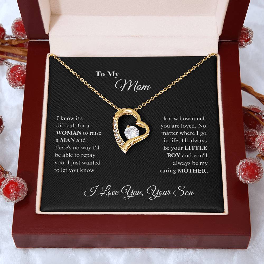 Mom -Precious Mom - Forever Love Necklace