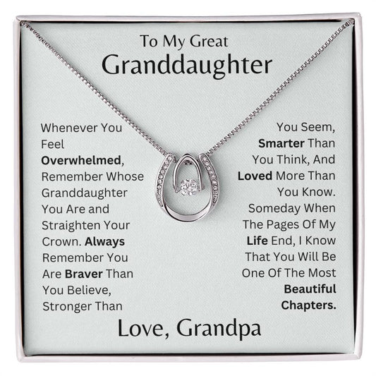 To My Granddaughter- You are Brave