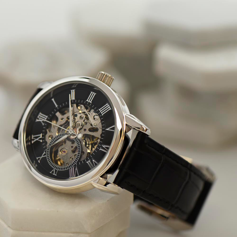 Time spent together- Men's Openwork Watch