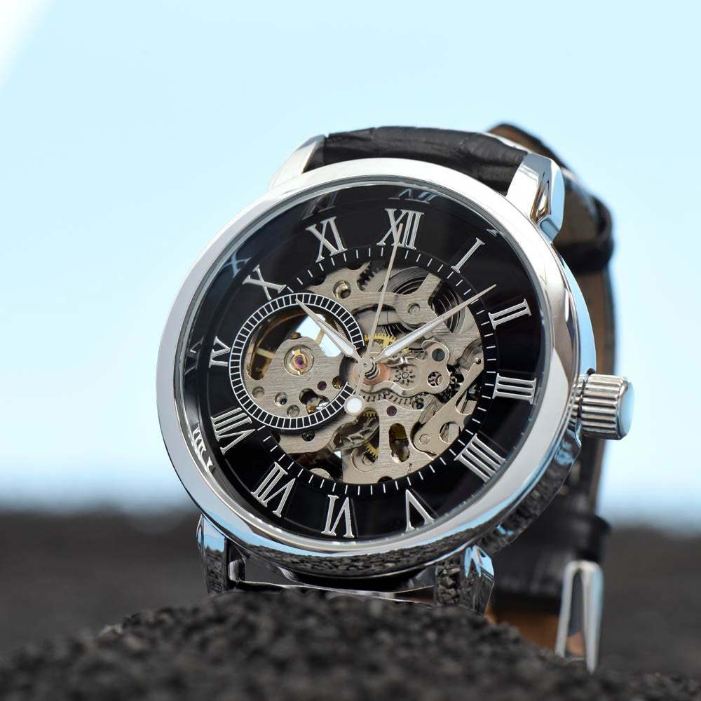 Heartfelt Delight-  Men's Openwork Watch