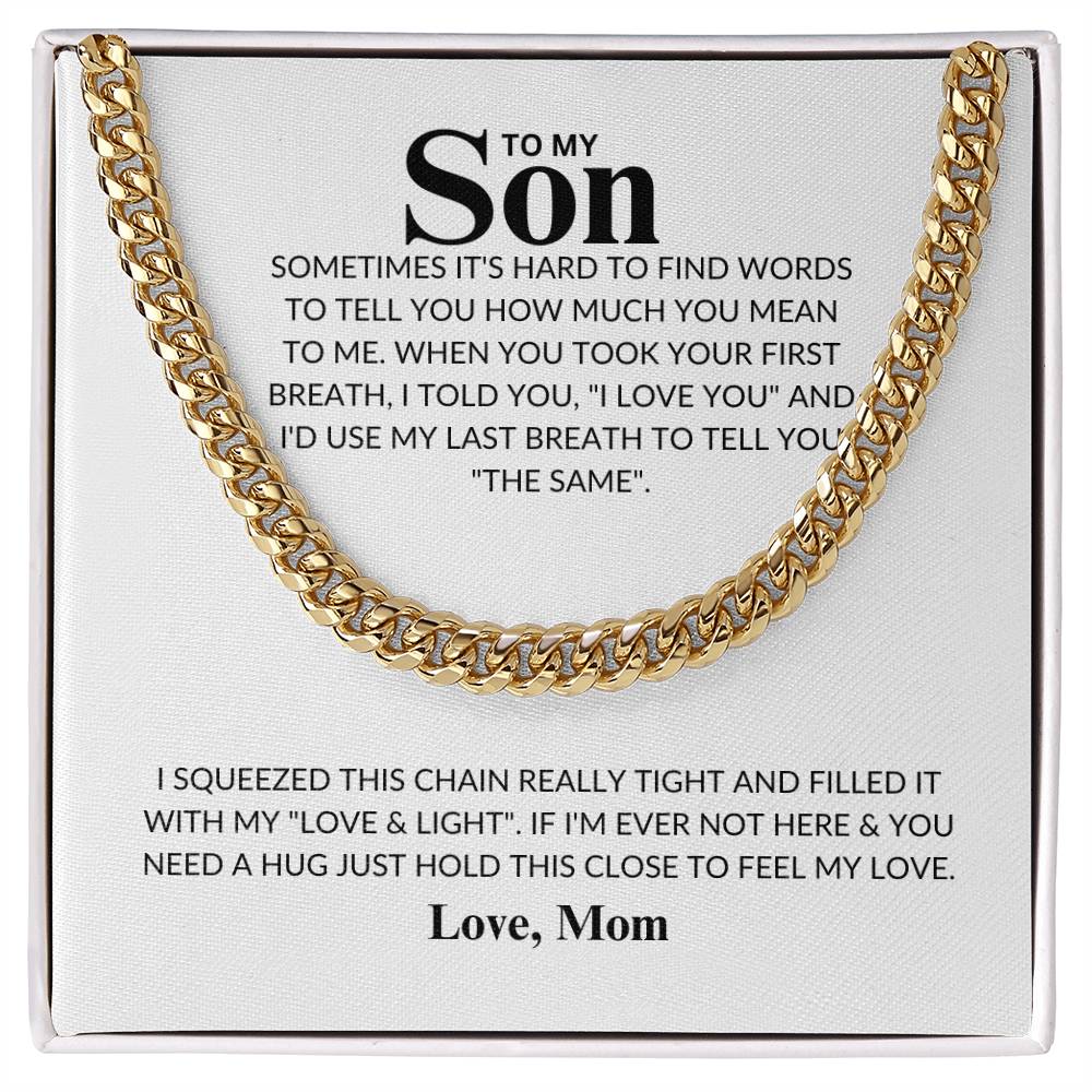 Son -Never Lose -Cuban Link Chain