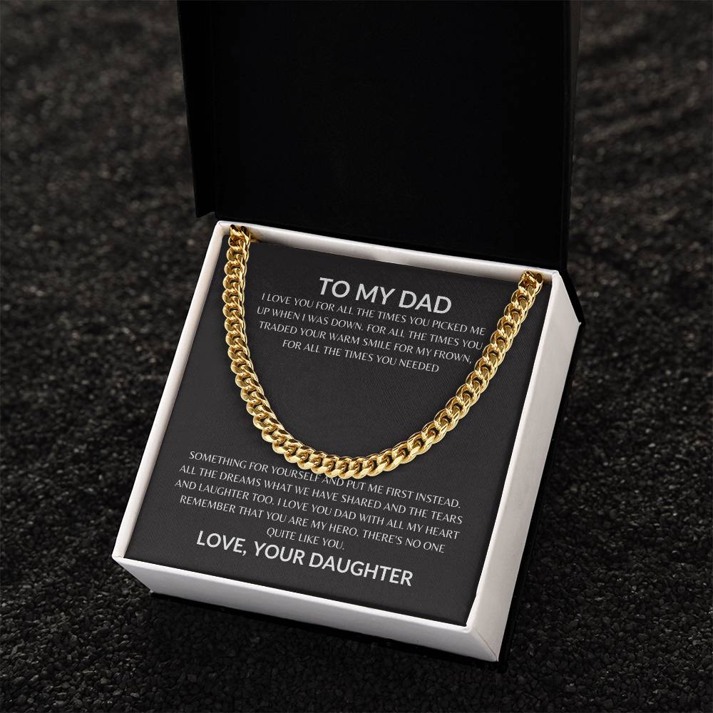 Dad - Appreciate You - Cuban Link Chain