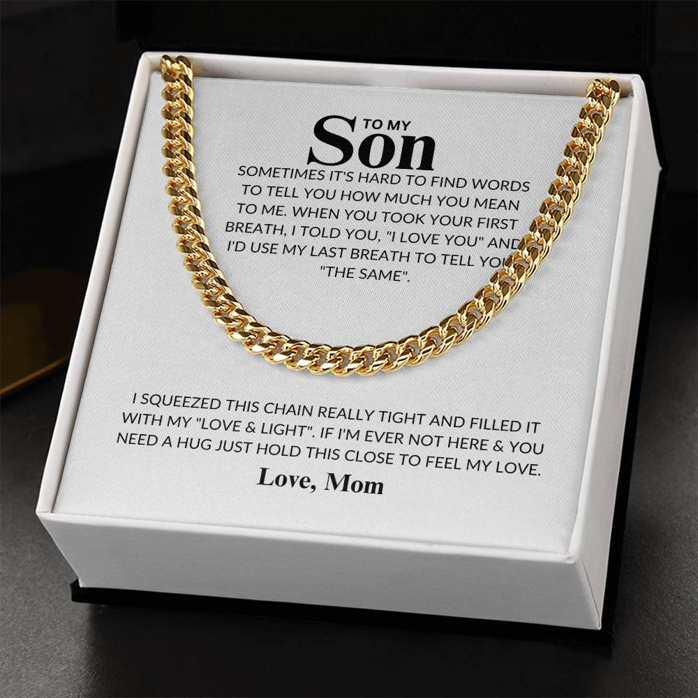 Son -Never Lose -Cuban Link Chain