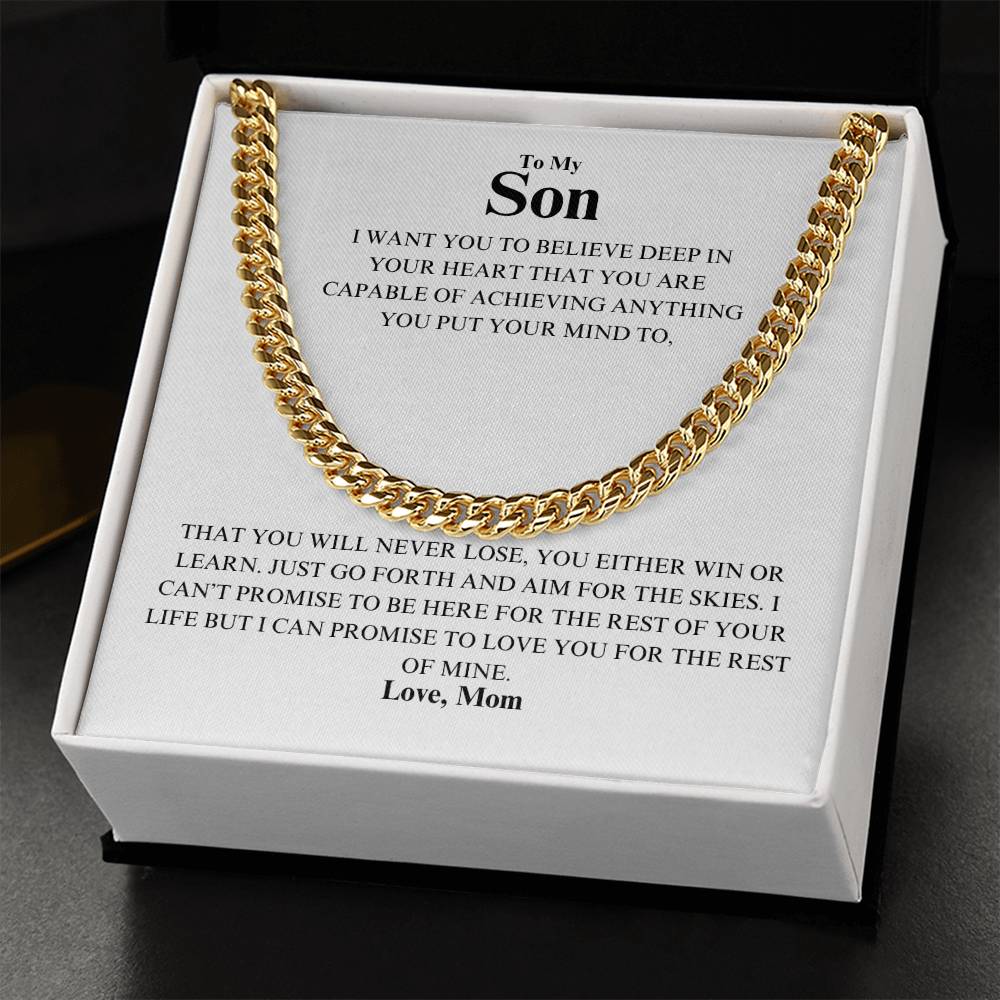 Son - Proudest -Cuban Link Chain