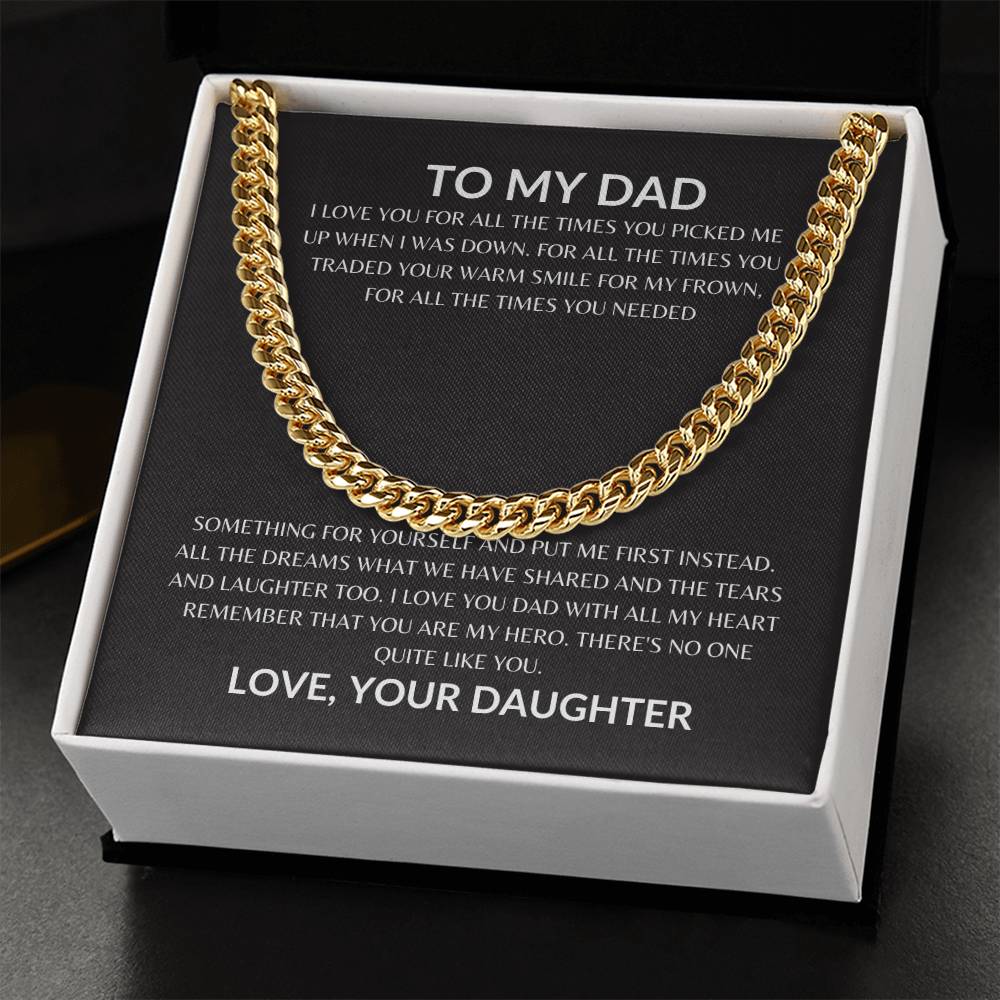 Dad - Appreciate You - Cuban Link Chain