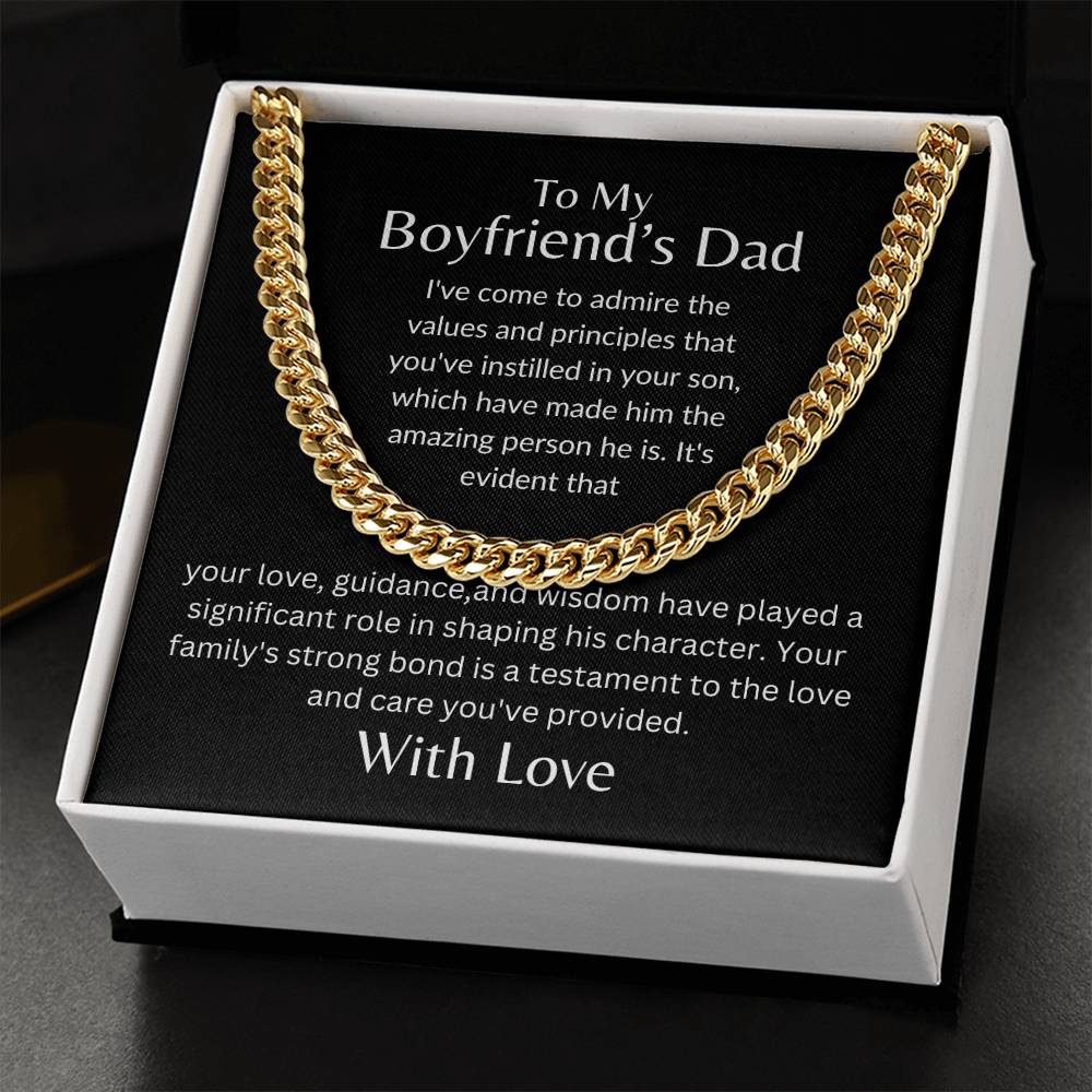 To My Boyfriends Dad - Instilled Value and Principles