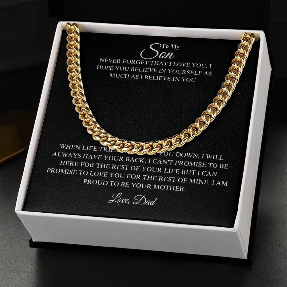 Son - Be Confident - Cuban Link Chain