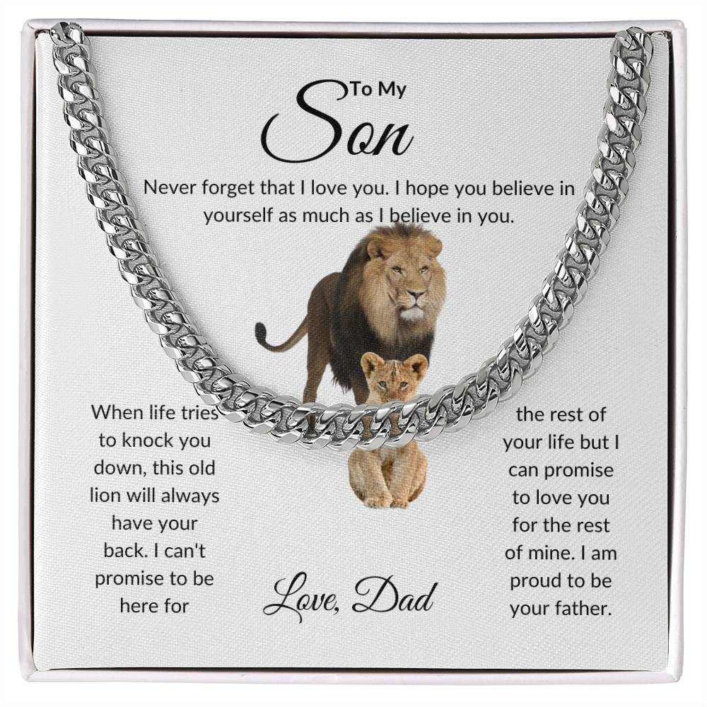 Son - Proud of You - Cuban Link Chain