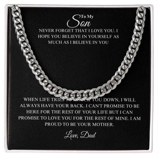 Son - Be Confident - Cuban Link Chain