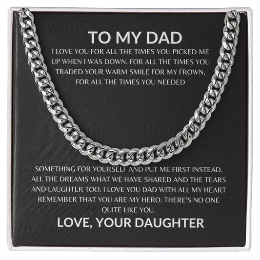 Dad - Appreciate You - Cuban Link Chain