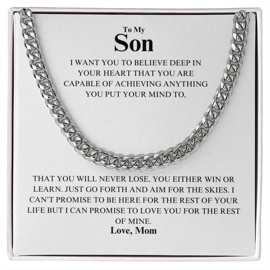 Son - Proudest -Cuban Link Chain